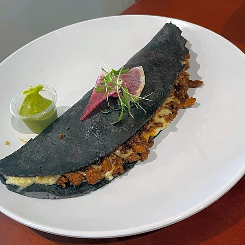 Tender Blue Corn Masa Makes Mazor’s Quesadilla a Memorable Bite