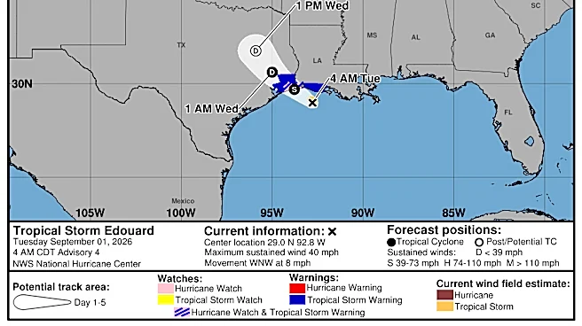 Tormenta tropical Edouard se dirige a Texas y Luisiana: dónde tocará tierra