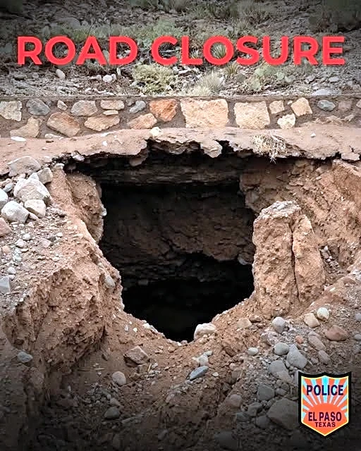 El Paso's Scenic Drive closed after being damaged by heavy storms