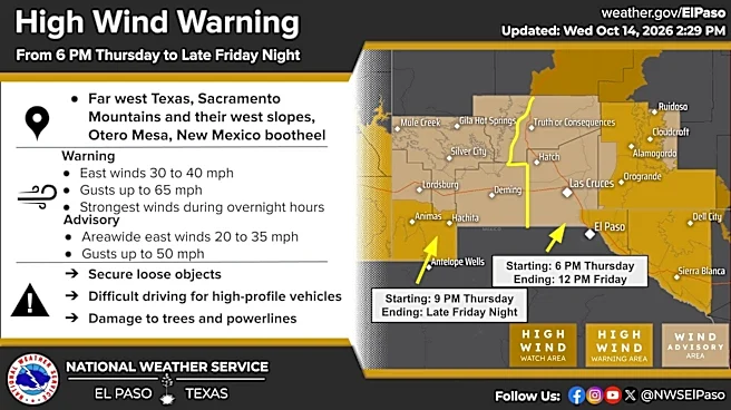 Major cold front to bring damaging winds, chilly temps to El Paso