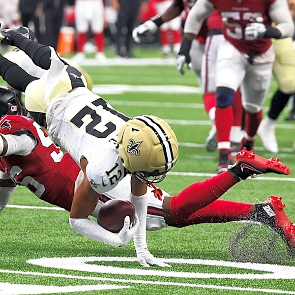 Falcons rookie sends message to Saints after prime-time win