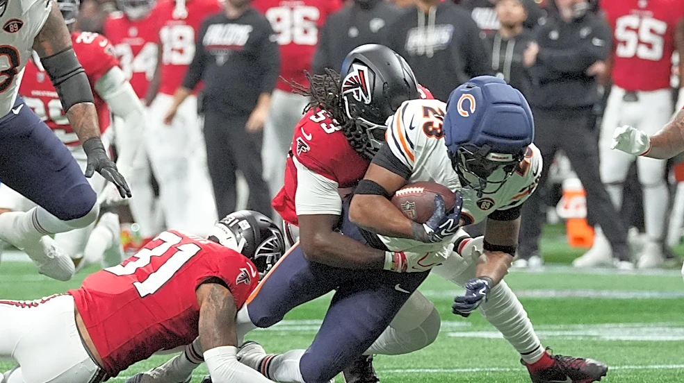 Falcons rookie LB Kendal Daniels out for game with neck injury