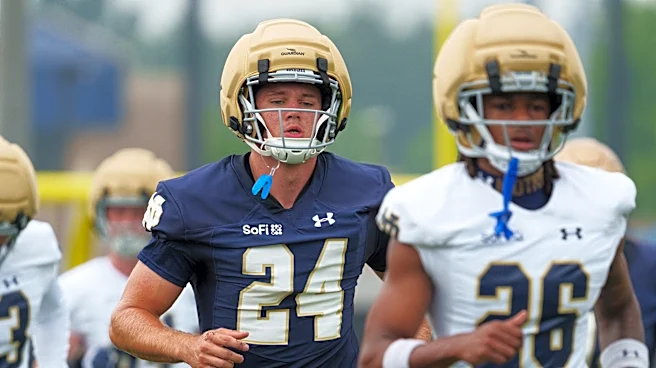 Notre Dame OC Mike Denbrock praises true freshman after first practice