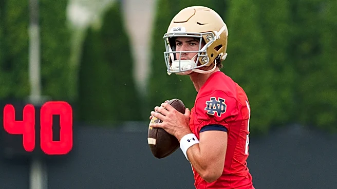 A quarterback might be emerging behind Notre Dame’s starter CJ Carr