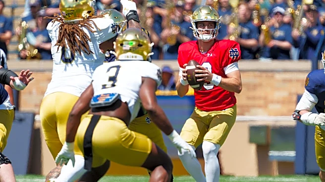 Did CJ Carr accidentally leak Notre Dame’s starting offensive line?