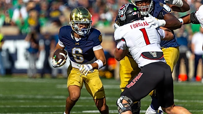 Watch Notre Dame's Jordan Faison with a 30-yard catch-and-run