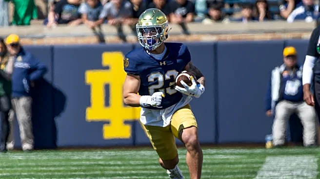 Watch Notre Dame's Nolan James catch a passing touchdown