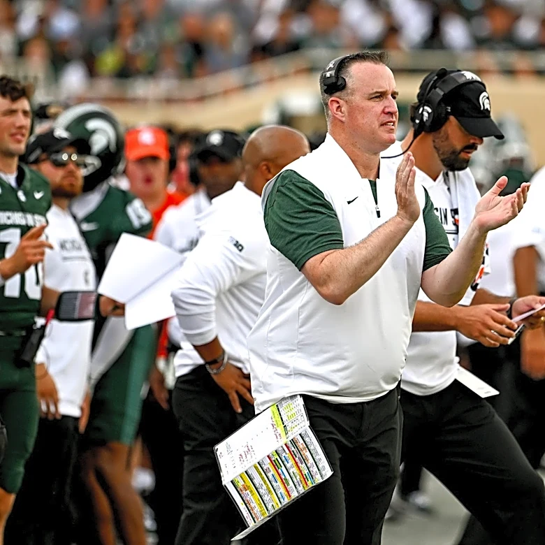 Here’s the coach leading Michigan State against Notre Dame in Week 3
