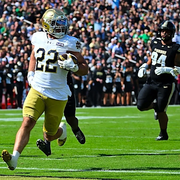 Where is Notre Dame in the AP Top 25 after blowing out Purdue?
