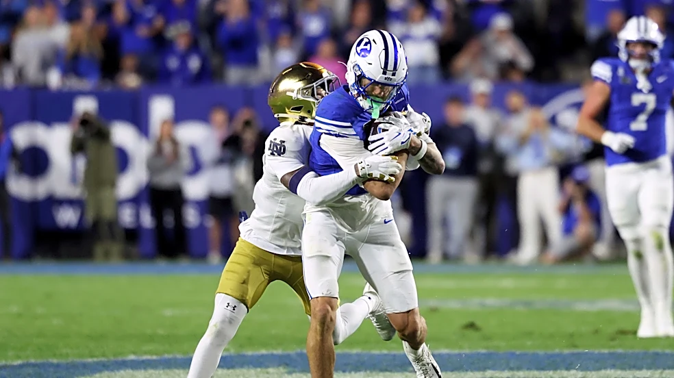 Notre Dame slides in the AP Top 25 after losing to BYU