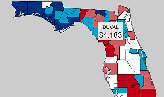 Jacksonville drivers can fill up for less this week. See latest prices
