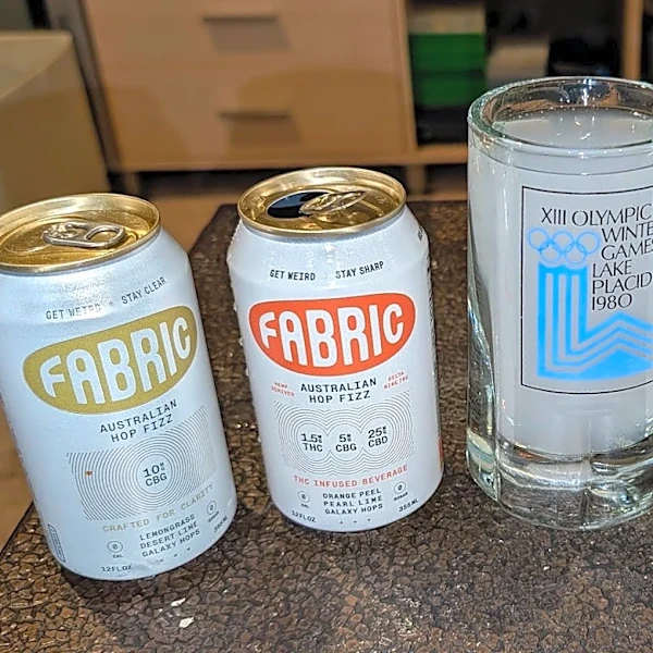 Fabric hop fizz is a proper half-step between THC and beer