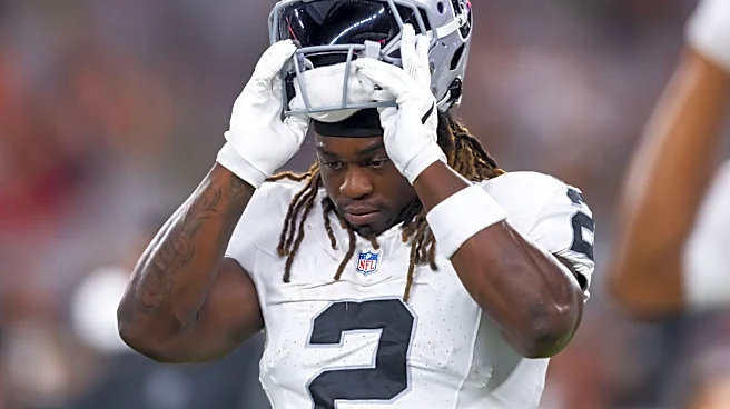 Ashton Jeanty couldn't put weight on his leg after scary Raiders practice collision