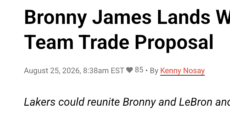 Was Bronny James actually traded to the Sixers? What really happened
