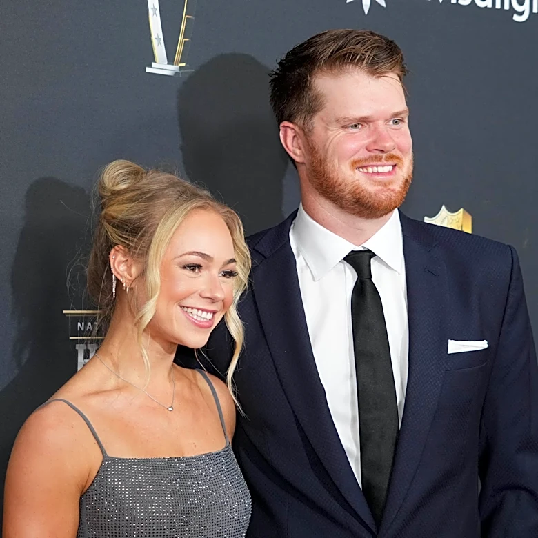 Who is Sam Darnold's wife Katie Hoofnagle?