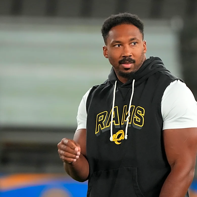 How much time will Myles Garrett miss for Rams after knee surgery?