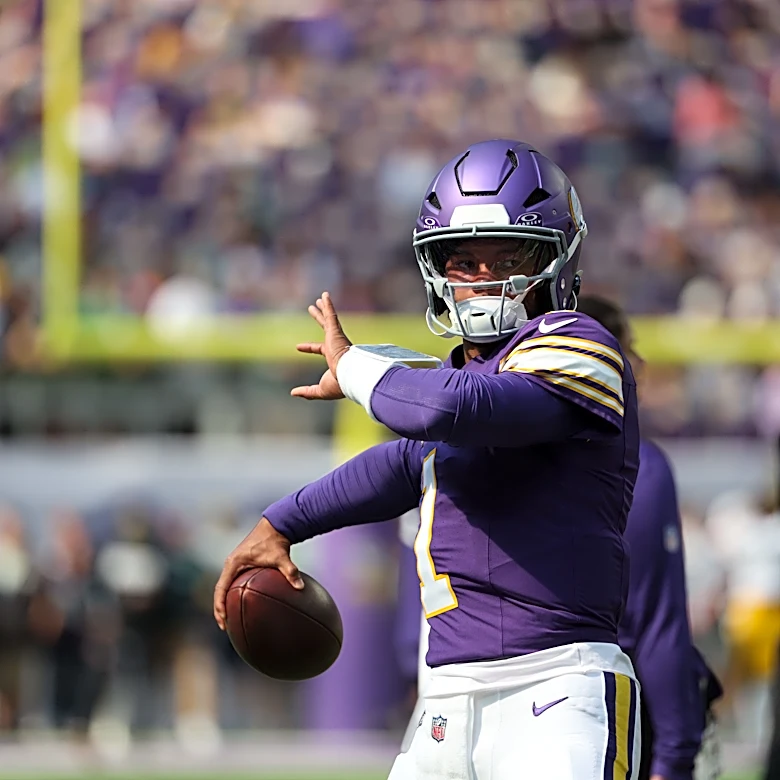 Kyler Murray's first pass as a Viking went about as poorly as it could have
