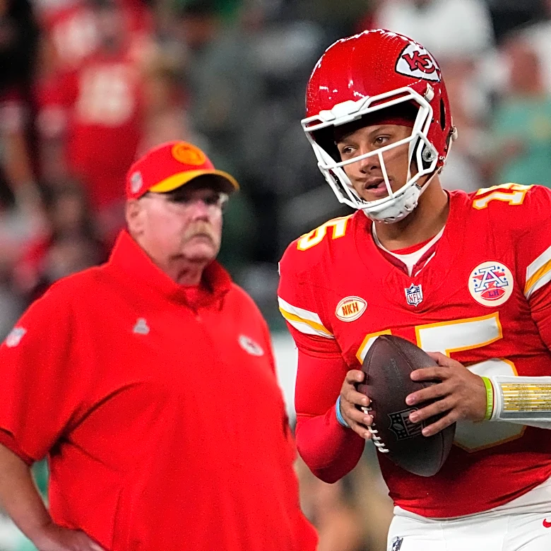 Why Patrick Mahomes hid from Andy Reid at Travis Kelce's wedding