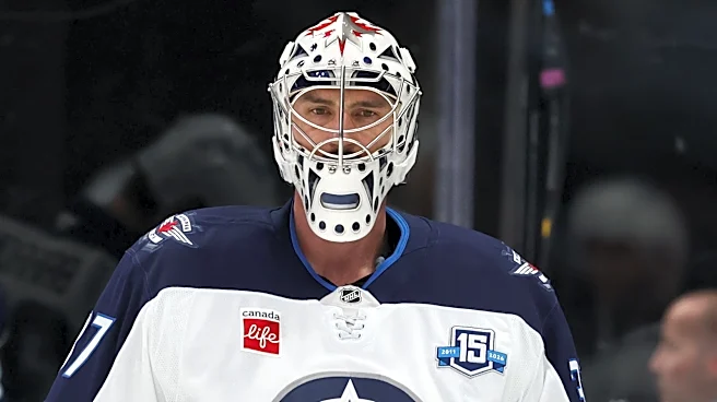 Will Connor Hellebuyck report to Jets’ training camp? 1 report casts doubt