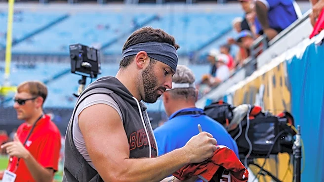 Baker Mayfield wore the Michigan jersey of Todd Bowles' son after losing Oklahoma bet