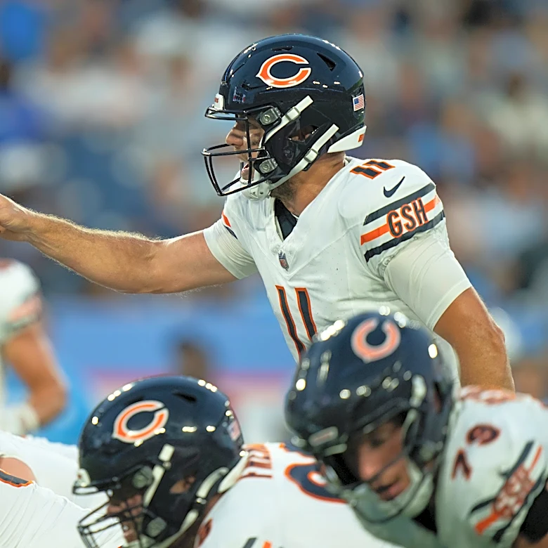 Who is Tyson Bagent’s backup at QB on the Bears depth chart?