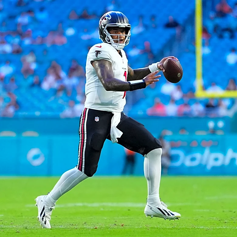 Who is the Falcons' backup quarterback behind Michael Penix Jr.?