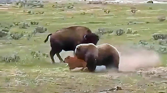 Yellowstone bison shown pummeling grizzly bear, but there’s a caveat