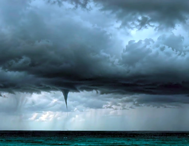 Hurricane Polo, though still distant, sets surreal scene off Los Cabos