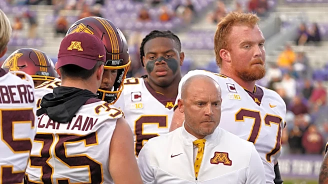 P.J. Fleck was so fired up after Minnesota's win he smeared a player's blood on his face