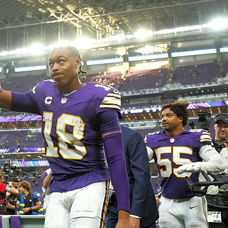 Vikings head coach had an encouraging 5-word update on Justin Jefferson’s ankle injury