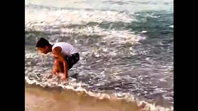 Frenzied fish leap onto shore as Hurricane Polo approaches Baja