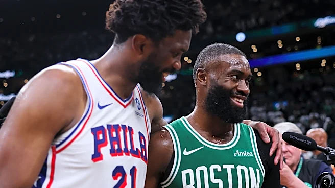 Joel Embiid still can't stop trolling Jaylen Brown despite 76ers team-up