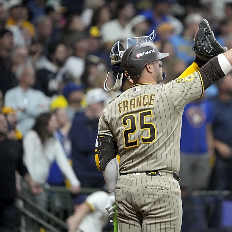 Why Ty France's near-home run in Padres' playoff loss was ruled out after hitting roof?