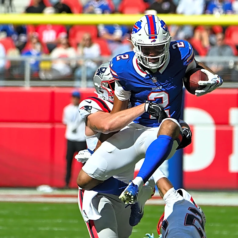 D.J. Moore injury update: What happened to Bills WR vs. Patriots?