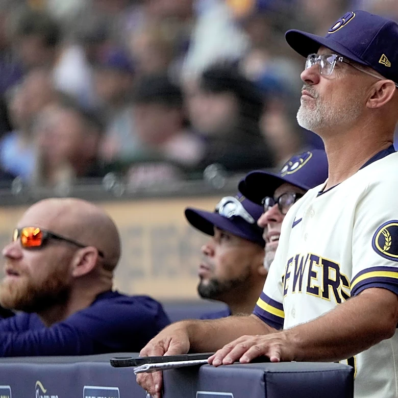 Brewers 3B coach jokingly predicted a ball off the roof in pre-Game 1 meeting