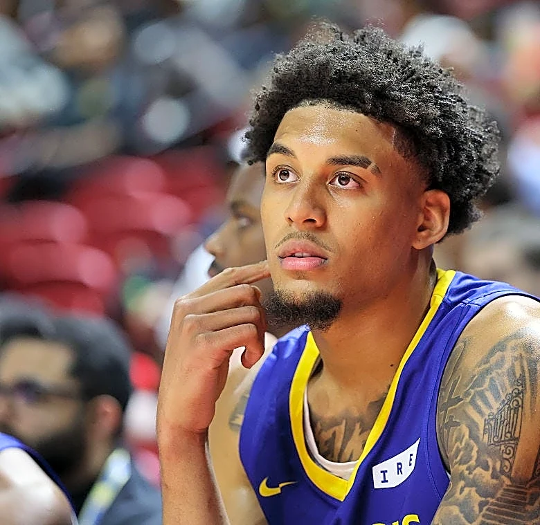 Warriors rookie who has only played exhibition games thinks it's easier to rebound in NBA