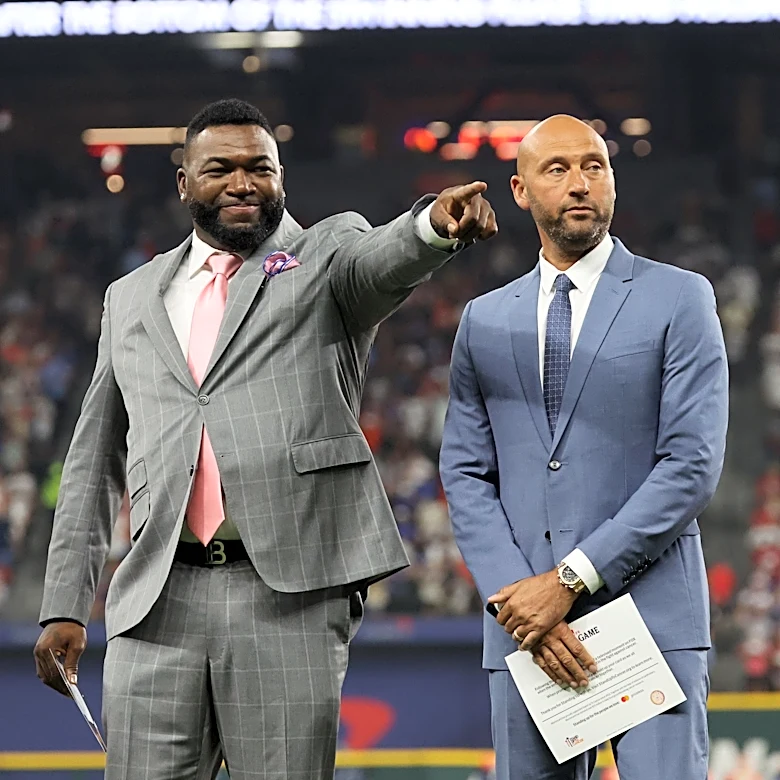 Derek Jeter looked miserable as David Ortiz celebrated Yankees sweep