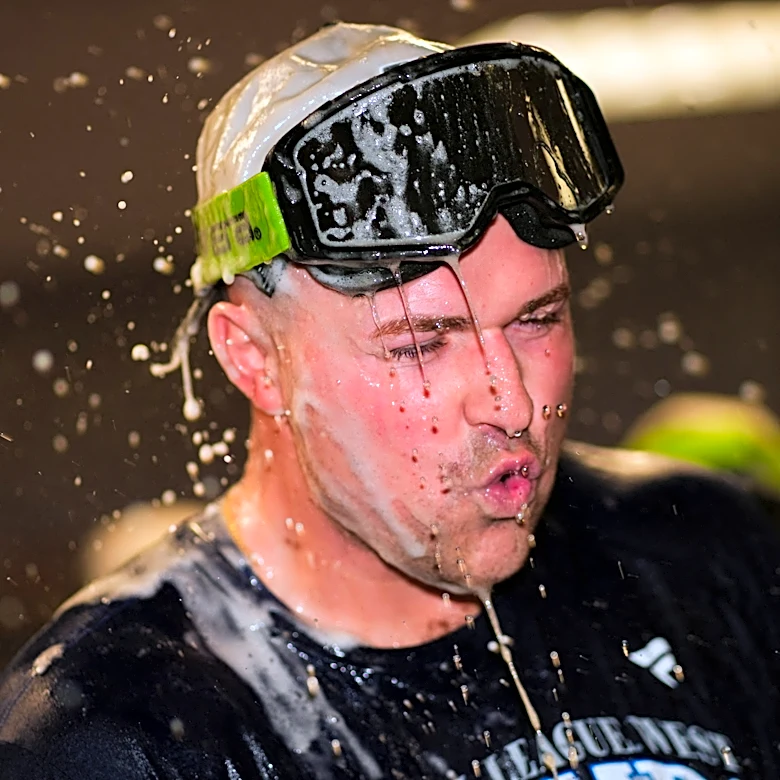Tarik Skubal's interview during Dodgers' celebration turned into beer-drenched chaos