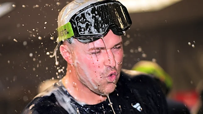 Tarik Skubal's interview during Dodgers' celebration turned into beer-drenched chaos