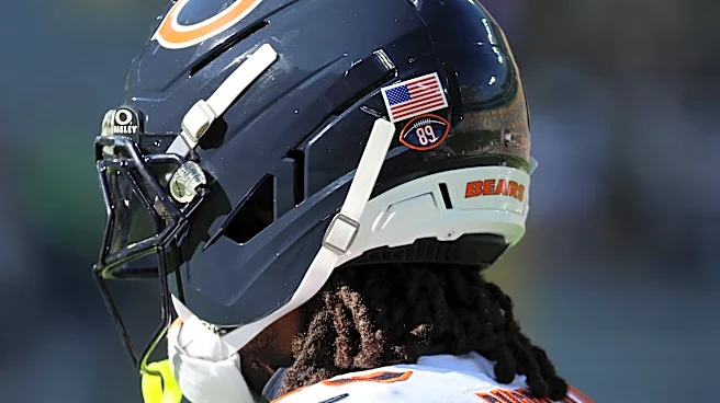 Why are the Bears wearing the number 89 on their helmets on Sunday?