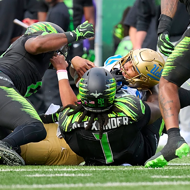 UCLA coach Bob Chesney spoke out on Oregon's shameful punch to injured QB Nico Iamaleava