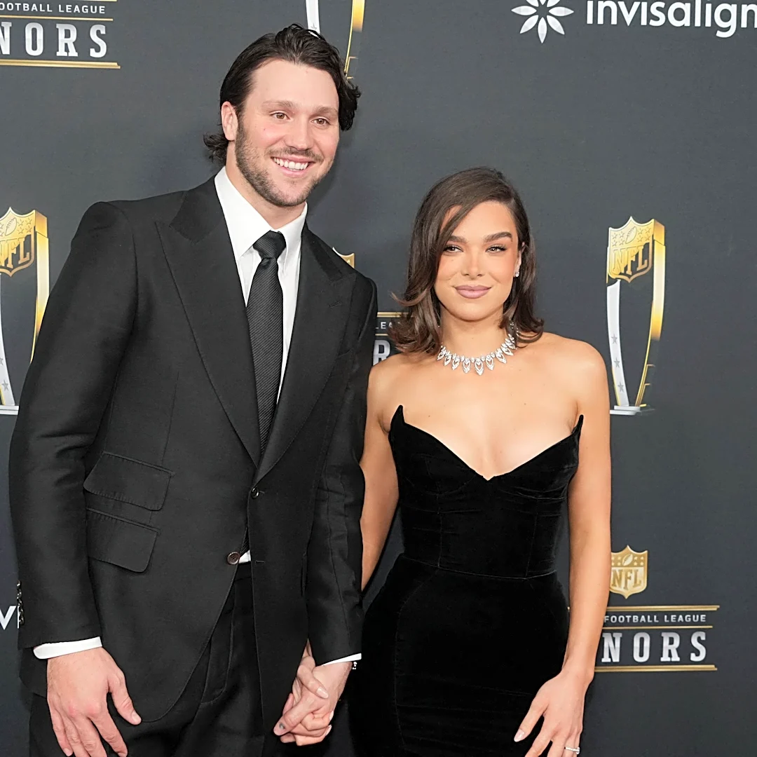 Josh Allen sweetly looks for Hailee Steinfeld in postgame footage