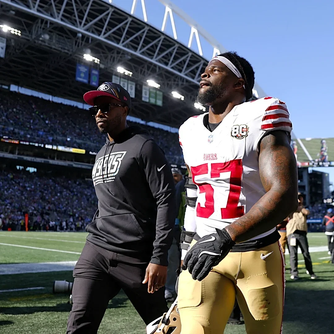 Why did Dre Greenlaw get suspended by the NFL for Monday night's game?