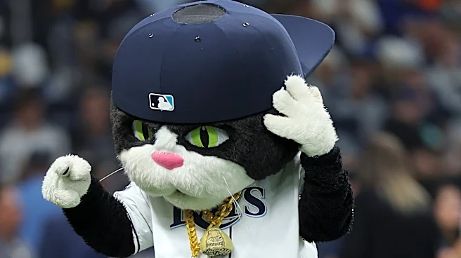 Rays mascot hilariously had to wait in stadium tunnel for Brewers to continue celebration