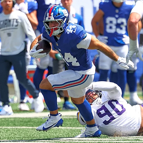 Cam Skattebo's return brings positive, tough energy to Giants huddle