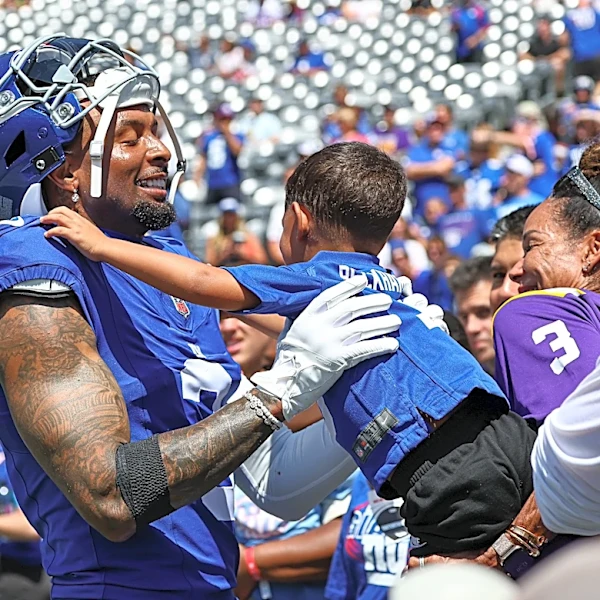 Odell Beckham's Giants return came with message for son: 'Beckhams don't quit'