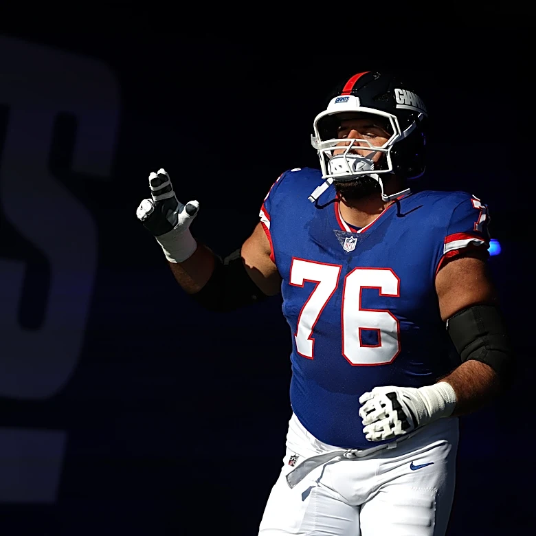 Jon Runyan Jr. 'excited to continue' his ride with the New York Giants
