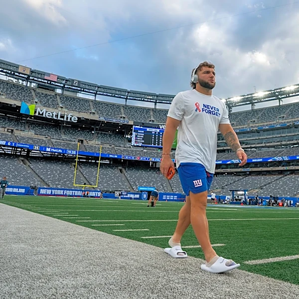 Giants' Cam Skattebo feels 'safe' running behind FB Patrick Ricard