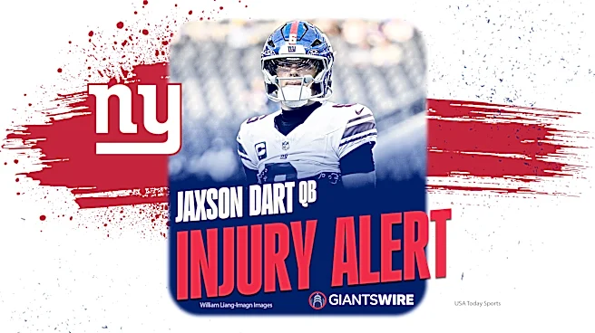 New York Giants QB Jaxson Dart leaves Rams game with injury