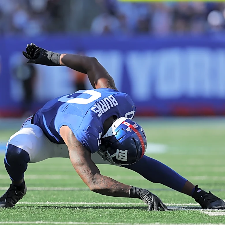 Will New York Giants LB Brian Burns play vs. Tennessee Titans?